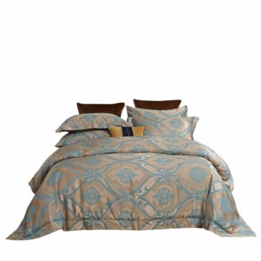 Dolce Mela Home Decorative Dm804Q Queen Size Duvet Cover Set Jacquard Top & 100% Cotton Inside. View a larger version of this product image.