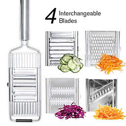 Kitcheniva 4-in-1 Vegetable Shredder Cutter Stainless Steel