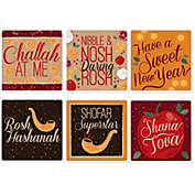 Big Dot of Happiness Rosh Hashanah - New Year Party Decorations - Drink Coasters - Set of 6