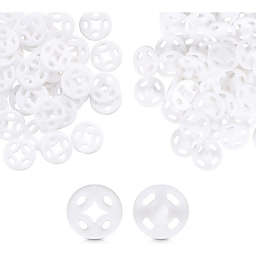 Bright Creations Sewing Snaps and Fasteners for Clothing (0.39 in, White, 500 Pairs)