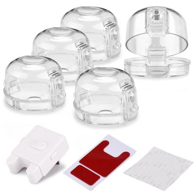 Fitnate 5 Packs Gas Stove Knob Covers for Child Safety