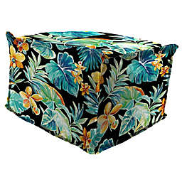 Jordan Manufacturing Outdoor Pouf Ottoman with Flange Multi