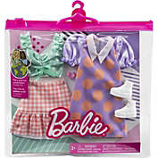 Barbie Fashions 2-Pack, 2 Outfits & 2 Accessories  Polka Dot Blouse & Gingham Skirt