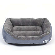 Smilegive Washable Pet Dog Cat Bed Puppy Cushion House Pet Soft Warm Kennel Dog Mat Blanket (Grey-XL)