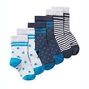 First Impressions Baby Boy&#39;s 3 Pk Printed Socks Blue Size 6-12 MOS