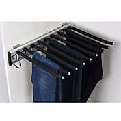 Kitcheniva Pull Out Trouser Rack Closet Pants Storage Rack Drawer Non-Slip Pants Hanger Bar