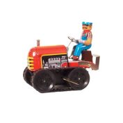 Alexander Taron 5.5" Collectible Tin Red Tractor