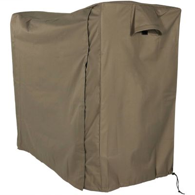 Sunnydaze Log Hoop Cover for Firewood Polyester with PVC Backing 40" Khaki 