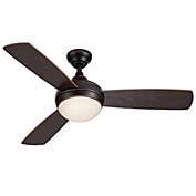 Honeywell 44 inch Sauble Beach Oil Rubbed Bronze Indoor Ceiling Fan with Light