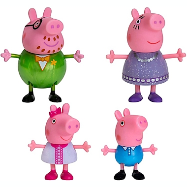 Peppa Pig Fancy Family 4-Figure Pack - Includes Peppa, George, Mummy &  Daddy Pig - Toy Gift for Kids - Ages 3+ | Bed Bath & Beyond
