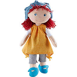 HABA Freya 12" Machine Washable Soft Doll with Red Hair, Blue eyes and Embroidered Face