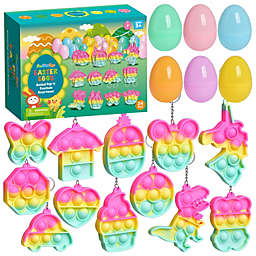 PopFun Prefilled Easter Eggs with Popper Fidget Toys 24 Pcs