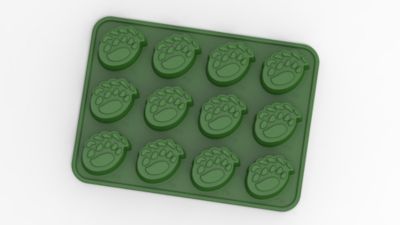 MasterPieces Game Day Set - FanPans NCAA Baylor Bears - Silicone Ice Cube Trays Two Pack - Dishwasher Safe