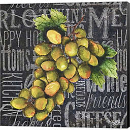 Metaverse Art Wine Grapes I by Mary Beth Baker 12-Inch x 12-Inch Canvas Wall Art