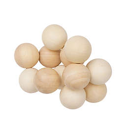 Manhattan Toy Natural Classic Baby Beads Wood Rattle, Teether, and Clutching Toy