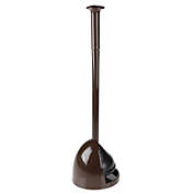 mDesign Toilet Bowl Plunger Set with Drip Tray, Compact Storage
