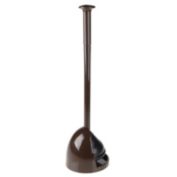 mDesign Toilet Bowl Plunger Set with Drip Tray, Compact Storage