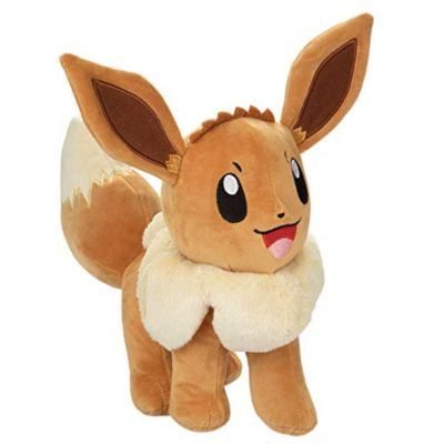 Pokemon Eevee Large 12" Plush Stuffed Animal Toy - Officially Licensed - Ages 2+