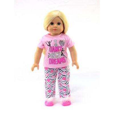 American Fashion World 18&quot; Doll Clothing &quot;I Dance in my Dreams&quot; T-shirt