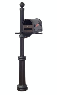 Special Lite Products Hummingbird Curbside Mailbox, Locking Insert and Fresno Mailbox Post