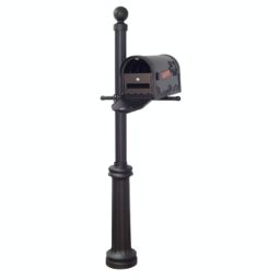 Special Lite Products Hummingbird Curbside Mailbox, Locking Insert and Fresno Mailbox Post