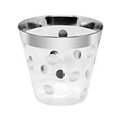 Smarty Had A Party 9 oz. Clear with Silver Dots Round Disposable Plastic Party Cups (240 Cups)