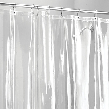mDesign Premium Waterproof Vinyl Shower Curtain Liner, 10 Guage. View a larger version of this product image.