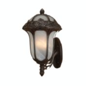Special Lite Products Rose Garden F-3717-CP-AB Large Bottom Mount Light with Alabaster Glass - Copper