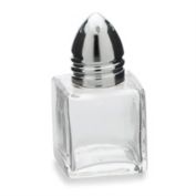 Kitchen Supply Salt and Pepper Shaker Set, Mini Cube 0.5 oz