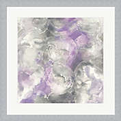Great Art Now Amethyst Circles I by Chris Paschke 20-Inch x 20-Inch Framed Wall Art