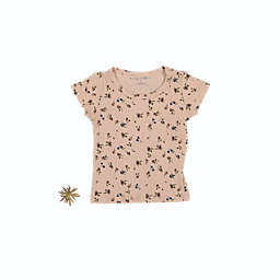 Lovely Littles The Sea Rose Short Sleeve Tee - Floral Blush - 18m