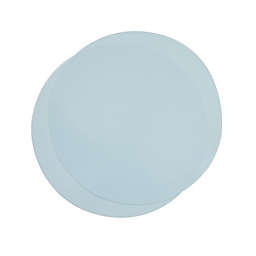 Juvale Round Silicone Microwave Mats, Light Blue Pot Holders (11.75 x 11.75 In, 2 Pack)