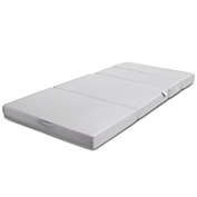 Gymax 4&#39;&#39; Twin XL Size Foam Folding Mattress Sofa Bed Guests Floor Mat Carrying Handles