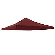 Bcbmall 10&#39;x10&#39; Gazebo Canopy Top Replacement 2 Tier Patio Pavilion Cover UV30 Sunshade
