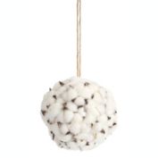 Melrose Decorative Cotton Orb (Set Of 6) 6"D Foam/Polyester