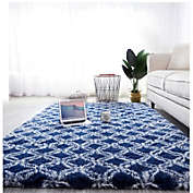 Stock Preferred Area Rugs Fluffy Tie-Dye Floor Soft Carpet Large Ru in 60cmx150cm/23.6x63Inc