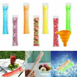 Upseller 200Pcs Ice Popsicle Mold Bags Disposable Free Zip Ice Freeze Candy Maker Pouch