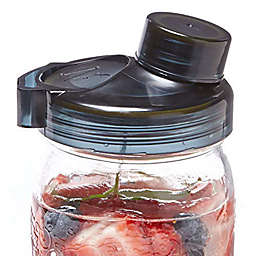 Nourished Essentials My Mason Makes Wide Mouth Mason Jar Lids For Drinking, Pouring, Storing - Multi-Purpose, BPA-Free, Eco-Friendly Mason Jar Lid (1 Lid & 1 Filter Included-Jar Not Included)