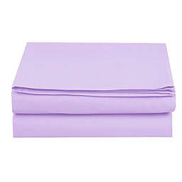 Elegant Comfort Flat Sheet 1500 Thread Count Quality 1-Piece Queen Size in Lilac