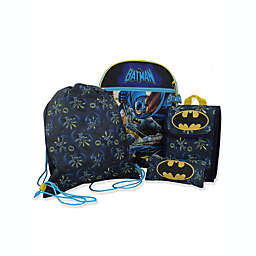 Batman Boys 16" Backpack 5 piece School Set