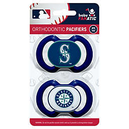 BabyFanatic Pacifier 2-Pack - MLB Seattle Mariners - Officially Licensed League Gear