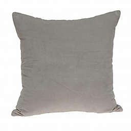 HomeRoots Shimmy Gray Rayon Solid Color Pillow Cover - 18