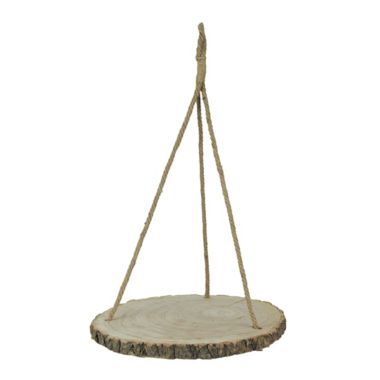 Audreys 15.5 Inch Paulownia Wood Slab Hanging Tray Decorative Natural Bark Home Decor. View a larger version of this product image.