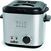 Salton DF1539 Easy Clean Compact Deep Fryer Stainless Steel 1.2 Liters