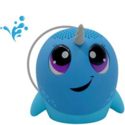My Audio Pet Splash Waterproof Bluetooth Animal Wireless Portable Speaker For Kids of All Ages - Narmony The Narwhal Splash