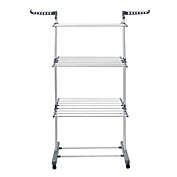 Stock Preferred Laundry Clothes Storage Drying Rack in 67" Gray