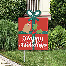 Big Dot of Happiness Happy Holiday Presents - Party Decorations - Christmas Party Welcome Yard Sign