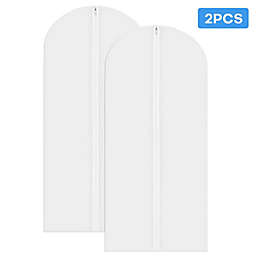Kitcheniva 2 Pcs, Clear Hanging Garment Bags Lightweight Dust-Proof Clothes Cover Bags