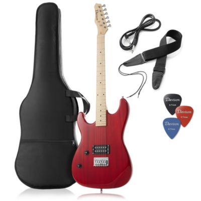 Davison Guitars 39" Full Size Left Handed Electric Guitar - Beginner Kit with Gig Bag and Accessories