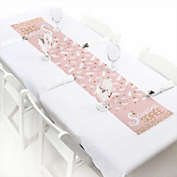 Big Dot of Happiness Swan Soiree - Petite White Swan Baby Shower or Birthday Party Paper Table Runner - 12 x 60 inches